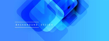 Soyut mavi katmanlar dinamik görsel efekt yaratır. Modern tasarım elementleri teknoloji, yenilik ve derinlik öneriyor. Basit arkaplan netliği destekler.