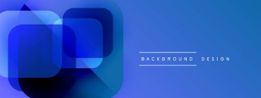 Soyut mavi katmanlar modern tasarım yaratır. Dereceli gölgeler derinlik ve görsel ilgi sunar. Minimalist stil arka planlara, sunumlara uyuyor.