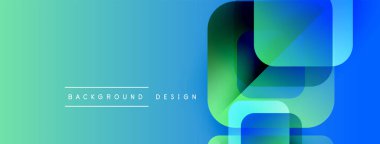 Soyut eğim arkaplanı. Üst üste binen şekiller modern görsel efektler yaratır. Teal, mavi renkler kompozisyona hakim. Minimalist tasarım unsurları.