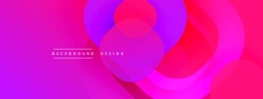 Soyut sıvı şekiller, canlı pembeler, morlar modern arka plan yaratır. Yumuşak eğim, dinamik bileşim. Tasarım ögesi.