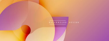 Soyut renkli şekiller örtüşür ve değişken etki yaratır. Modern tasarım arka planlar ve sunumlar için uygundur. Yumuşak renkler kompozisyona hakim..