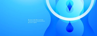 Soyut mavi arkaplan. Pürüzsüz gradyanlar akışkan şekiller, modern tasarım elementleri yaratır. Minimalist estetik, temiz kompozisyon.