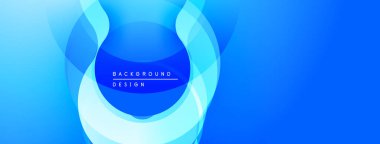 Soyut mavi tasarım katmanlı daireler içerir. Gradyan derinlik yaratır, modern estetik. Basit, temiz kompozisyon. İdeal zemin.