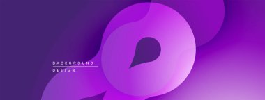Soyut mor katmanlar akışkan şekiller yaratır. Modern tasarım, pürüzsüz eğimler, minimalist estetik. Dijital projeler için uygun arkaplan.