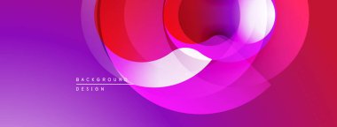 Soyut canlı katmanlar dinamik bileşim yaratır. Mor, pembe, kırmızı renkler kusursuz bir şekilde harmanlanır. Arka planlar için modern tasarım ögesi.