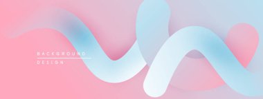 Soyut dalgalar, pastel renkler karışımı. Yumuşak eğimler akışkan şekiller, modern tasarım elementleri yaratır. Minimalist estetik, pürüzsüz geçişler.