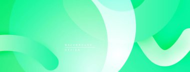 Soyut arkaplan özellikleri akan şekiller, gradyanlar. Yumuşak yeşiller tasarıma hükmediyor, sakin görsel deneyimler yaratıyor. Minimalist estetik.