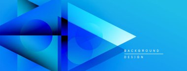 Soyut mavi şekiller örtüşüyor ve dinamik bir değişim etkisi yaratıyor. Modern tasarım arka planlar ve sunumlar için uygundur. Temiz, canlı kompozisyon.