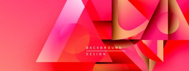Soyut geometrik şekiller, canlı kırmızı renkler, üst üste binen katmanlar modern arkaplan tasarımı yaratır. Yumuşak eğimler, dinamik bileşimler.
