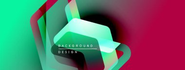 Soyut geometrik şekiller canlı turkuazları, morları ve siyahları harmanlarlar. Metin arka plan tasarımı okur. Modern görsel kompozisyon.