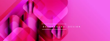 Soyut pembe tasarım özellikleri üst üste binen kareler, dinamik görsel efektler yaratıyor. Çeşitli projeler için modern arkaplan.
