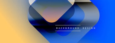 Soyut renkli şekiller çakışıyor. Gradyan renkler harmanlanarak modern görsel efekt yaratır. Metin arka plan tasarımı okur. Basit, temiz estetik..