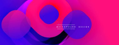 Soyut enerji çemberleri örtüşüyor, dinamik renk değişimleri yaratıyor. Sancaklar ve sunumlar için modern tasarım uygun.