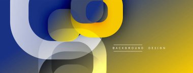 Soyut sıvı şekilleri üst üste binerek dinamik altın ve mavi gradyanlar yaratır. Arkaplan ve sunumlar için modern tasarım ögesi.