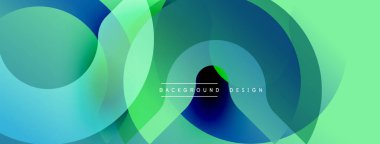 Soyut sıvı şekilleri örtüşür, canlı yeşil renkler oluşturur. Arka planlar ve sunumlar için modern tasarım öğesi. Minimalist estetik.