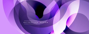 Soyut mor tasarım. Akan şekiller dinamik ve modern bir arkaplan yaratır. Yumuşak eğimler, pürüzsüz eğriler, zarif kompozisyon.