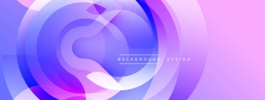 Soyut sıvı şekiller, canlı mor renkler, dinamik katmanlar modern arkaplan tasarımı yaratır. Yumuşak eğimler, akış biçimleri.