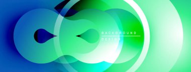 Soyut sıvı şekilleri, canlı mavi-yeşil gradyan. Modern tasarım, pürüzsüz geçişler, dinamik kompozisyon. Minimalist estetik, temiz çizgiler..