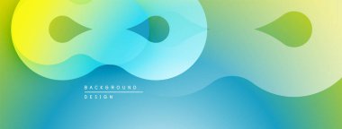 Soyut sıvı şekiller, canlı renklerin karışımı. Gradyan arka plan dinamik görsel efekt yaratır. Modern tasarım ögesi.