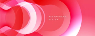 Soyut akışkan şekiller, kırmızı renkler, pürüzsüz eğimler. Arka planlar ve sunumlar için modern tasarım öğesi. Minimalist estetik.