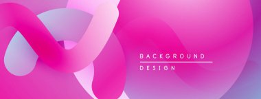 Soyut sıvı şekiller, pembe mor renkler. Modern tasarım, pürüzsüz gradyanlar dinamik görsel efekt yaratır. Arkaplan ögesi.