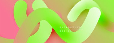 Soyut sıvı şekiller, canlı renklerin karışımı. Yumuşak gradyanlar dinamik görsel deneyimler yaratır. Arka planlar için modern tasarım ögesi.