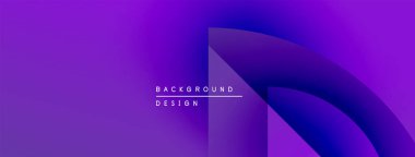 Mor gradyan arka plan tasarımı kıvrımlı şekiller içerir. Metin arka plan tasarımı okur. Modern, soyut görsel sunum.
