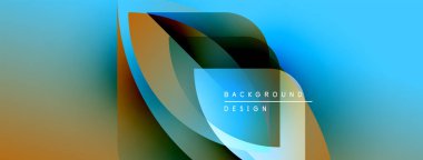 Soyut akışkan şekiller harmanlanarak dinamik gradyan arkaplan oluşturur. Modern tasarım, deniz mavisi ve altın rengi içerir. Metin arkaplan tasarımı okur.