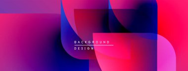 Soyut canlı katmanlar dinamik görsel efekt yaratır. Pembe, mor, mavi renkler kusursuz bir şekilde harmanlanır. Modern tasarım ögesi.