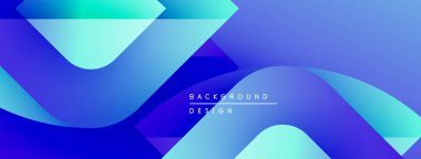 Soyut mavi eğimler akan şekiller yaratır. Modern tasarım metin arkaplanı, tasarım içerir. Pürüzsüz geçişler, canlı renkler kompozisyona hakim..