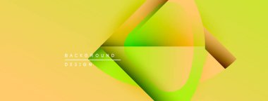 Soyut sarı tasarım, üst üste binen kıvrımlı şekiller. Gradyan renkler dinamik görsel efekt yaratır. Modern arkaplan ögesi.
