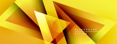 Soyut geometrik şekiller, canlı sarı renkler, dinamik kompozisyon. Modern tasarım elementleri enerjik görsel etki yaratır.