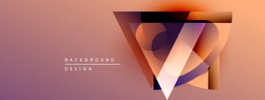 Soyut geometrik tasarım. Renkler karışıyor, katmanlı şekiller oluşturuyor. Arka planlar ve sunumlar için modern estetik.