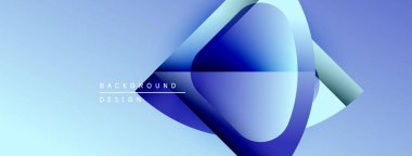 Soyut mavi tasarım. Pürüzsüz şekiller, dinamik görsel efektler yaratır. Gradyan arka plan derinlik ve modern estetik sağlar.