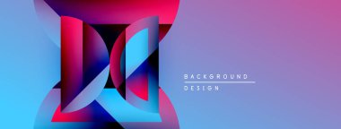 Soyut geometrik tasarım. Canlı renkler harmanlanır, dinamik görsel etki yaratır. Modern estetik, uygun arka planlar.