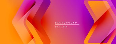 Soyut eğim arkaplanı. Turuncu, pembe renkler düzgün bir şekilde harmanlanır. Üst üste binen katmanlar dinamik görsel efekt yaratır. Modern tasarım ögesi.