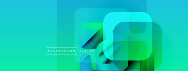 Soyut eğim arkaplanı. Üst üste binen kareler dinamik görsel efekt yaratır. Modern tasarım elementleri, canlı renkler, pürüzsüz geçişler.