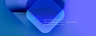 Soyut mavi gradyanlar dinamik görsel efekt oluşturur. Metin, kompozisyon içerisindeki arkaplan tasarımını okur. Modern, temiz estetik.