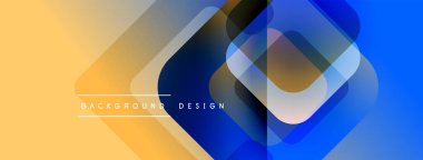 Soyut geometrik şekiller, canlı renkler, değişken arkaplan. Modern tasarım elementleri dinamik görsel bileşim oluşturur.