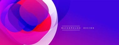 Soyut canlı katmanlar dinamik mor, pembe kompozisyon oluşturur. Arkaplan ve sunumlar için modern tasarım ögesi.