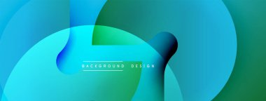 Soyut sıvı şekilleri, canlı mavi-yeşil gradyanlar. Modern tasarım, pürüzsüz geçişler, dinamik kompozisyon. Dijital projeler için arkaplan ögesi.