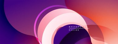 Soyut akışkan şekiller harmanlanarak, canlı bir arkaplan oluşturur. Mor, pembe, turuncu renkler kompozisyona hakim. Modern tasarım ögesi.