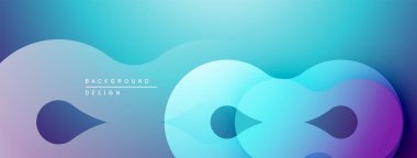 Soyut akışkan şekiller harmanlanarak, canlı bir arkaplan oluşturur. Yumuşak kıvrımlar sonsuzluğu, modern tasarım estetiği.