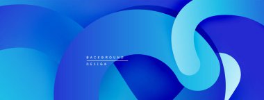 Soyut mavi dalgalar dinamik bir zemin oluşturur. Yumuşak eğimler derinliği, modern estetiği akla getiriyor. Minimalist tasarım, temiz sunum.