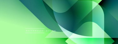 Soyut yeşil eğimler örtüşüyor, dinamik görsel doku oluşturuyor. Modern tasarım elementleri teknoloji ve yenilik öneriyor.