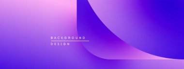 Gradyan arka plan tasarımı. Mor renkler düzgün bir şekilde harmanlanarak modern estetik oluşturuyor. Metin arka plan tasarımı okur. Basit, canlı kompozisyon.