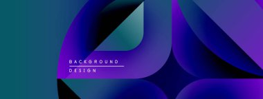 Soyut sıvı şekiller, canlı maviler, morlar modern arka plan yaratır. Gradyan renkler dinamik görsel deneyim sunar. Minimalist tasarım.