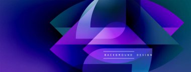 Soyut akışkan şekiller harmanlanır, canlı mor ve mavi renkler yaratır. Modern tasarım hareketi, enerjiyi ve derinliği çağrıştırıyor. Mevcut en küçük metin.