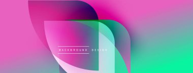 Soyut enerjik tasarım akış şekilleri, gradyanlar. Pembe, mor, turkuaz renkler dinamik görsel efekt yaratır. Metin arkaplan tasarımı okur.
