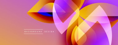 Soyut tasarım canlı örtüşen şekiller içerir. Renkler karışıyor, dinamik görsel efekt yaratıyor. Modern estetik, uygun arka planlar.